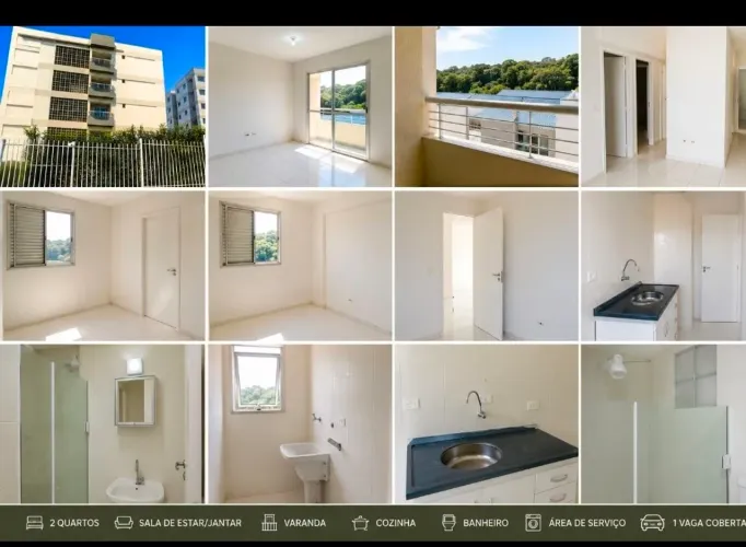 Apartamento 2 Quartos com Varanda e Garagem - Centro de Caieiras