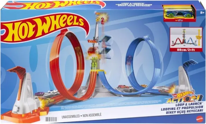 Pista Hot Wheels Grw39 Loop & Launch Desafio De Altura (Usado)