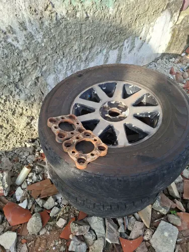 Adaptador de rodas do fusca pra roda de gol+ rodas pra aro 16 