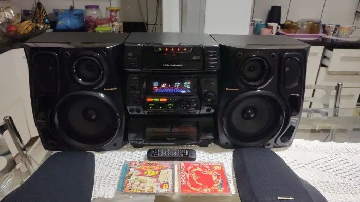 Aparelho de som Mini Micro system Panasonic SA CH75 Aiwa Sony Philips gradiente jvc cce