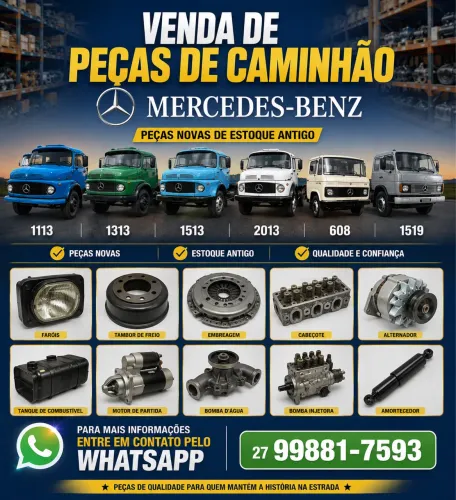 VENDA DE PEÇAS DE CAMINHÃO MERCEDES-BENZ