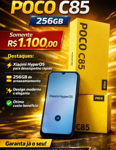 Xiaomi Poco C85 256gb MEMÓRIA 8gb RAM