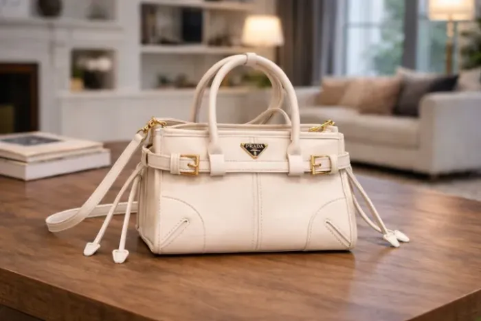 Bolsa Prada Bonnie em Couro de Mãos Premium Feminina Cores: Variadas - (Últimas Unidades)