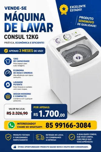 Máquina de lavar Consul 