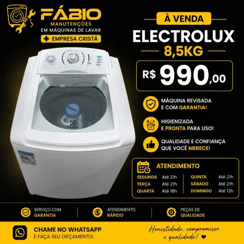 Máquina de Lavar Electrolux 12kg Turbo Capacidade - Ótimo Estado