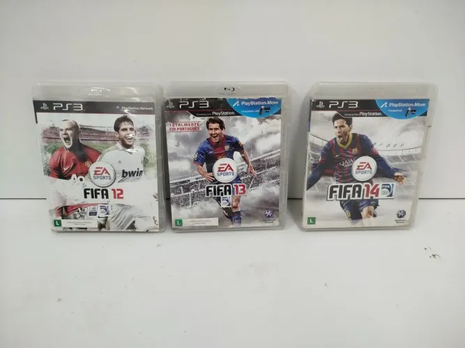 Lote de jogos PS3 futebol FIFA 