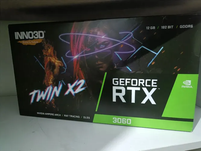Placa de vídeo RTX 3060 twin x2 12GB RAM