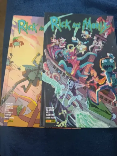 Rick and morty quadrinhos capa dura edição de luxo números 2 e 3