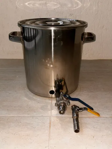 Panela Cervejeira Inox 20l (acompanha 2 torneiras)