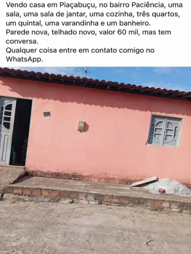 Vende está casa em piaçabucu