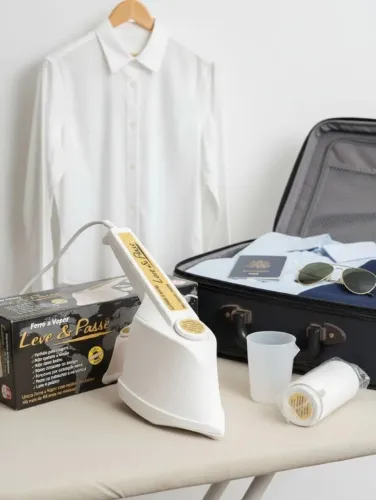 Ferro a Vapor - Leve & Passe Bom Para Viagem e Portatil