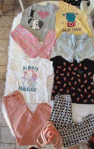 Lote Menina veste 7/8 total 40 peças 