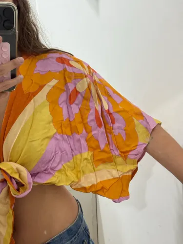 Cropped farm novo estampado 