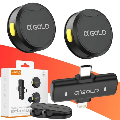 Microfone de lapela magnético