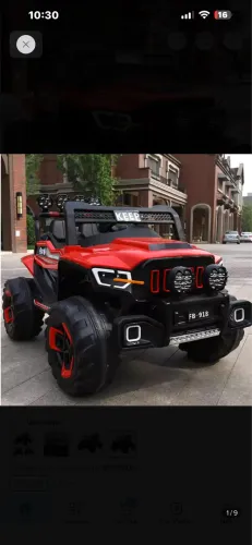 Jeep infantil elétrico 12v