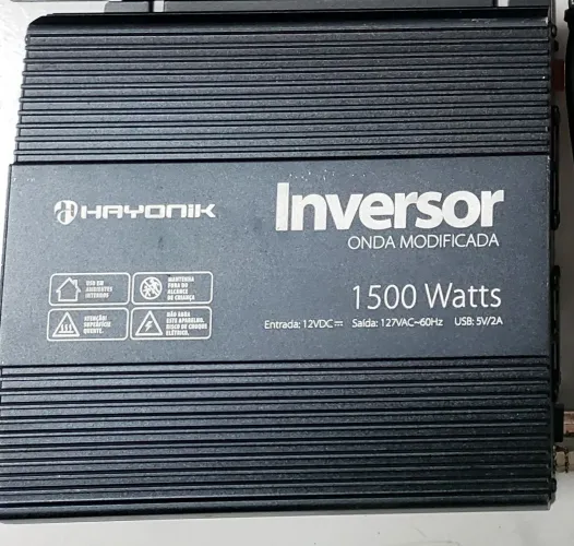 Inversor de 1500W 12V/127V Onda Modificada Hayonik