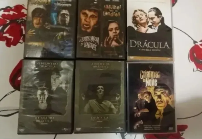 Lote DVDs monstro universal 15 filmes dracula lobisomem Frankenstein bela lugosi