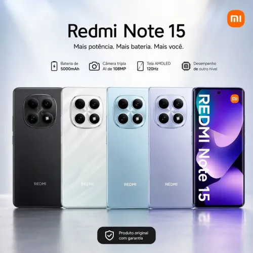 Celular Xiaomi Redmi Note 15 4G 256gb ou 128 gb 
