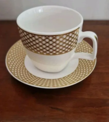 06 xícaras 90 ml (café) com pires na caixa
