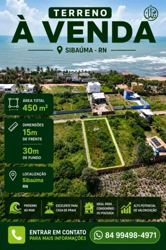 ? TERRENO À VENDA EM SIBAÚMA - RN | OPORTUNIDADE ÚNICA