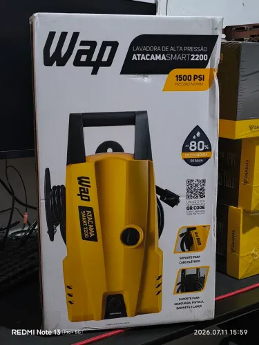 Lavadora de alta pressão wap smart2200 1500psi