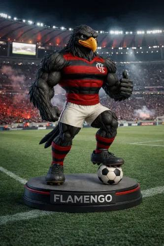 MASCOTE DO FLAMENGO - 20CM