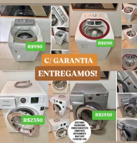 Lava e Seca e Máquina de Lavar c/ Garantia Entregamos