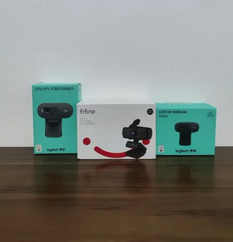 Webcam Logitech Fifine Para Reunião Aula Streaming