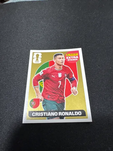 Figurinha da copa Cristiano Ronaldo legend ouro