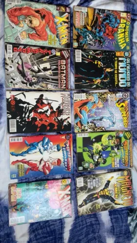 Lote de HQs Antigas: Marvel e DC (X-Men, Aranha, Batman, Super-Homem)