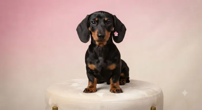 Dachshund Black tan femea