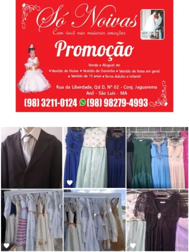 Alugueis e vendas de roupas