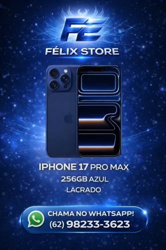 IPHONE 17 PRO MAX 256GB LACRADO AZUL