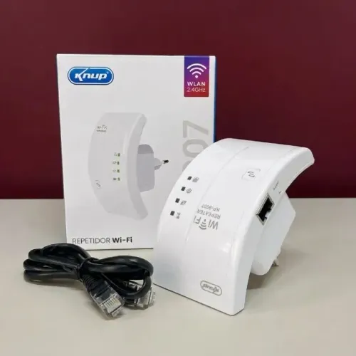 REPETIDOR WI-FI SEM FIO KNUP KP3007 2.4GHZ POTENTE