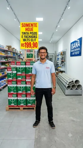 Moço para atendimento em loja de materiais