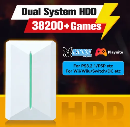 HD Gamer Retrô 500GB Com Mais de 38 Mil Jogos