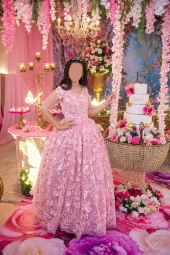 2 vestidos debutante - 2 coroas e 1 sandália 37