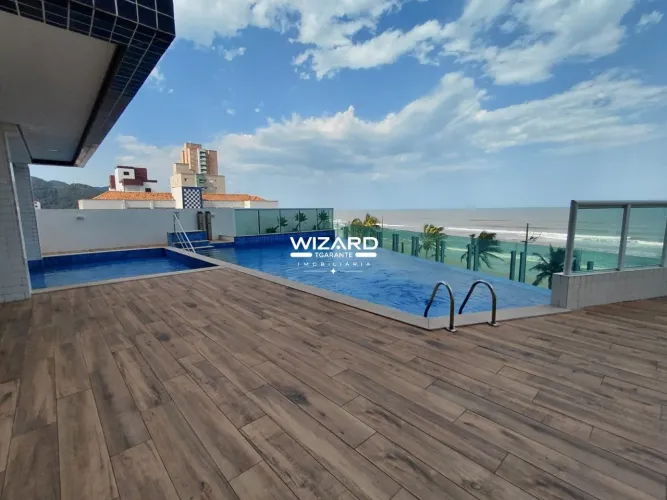 Apartamento novo à venda em Mongaguá - Frente à praia | Lazer completo | Vista mar e cidad