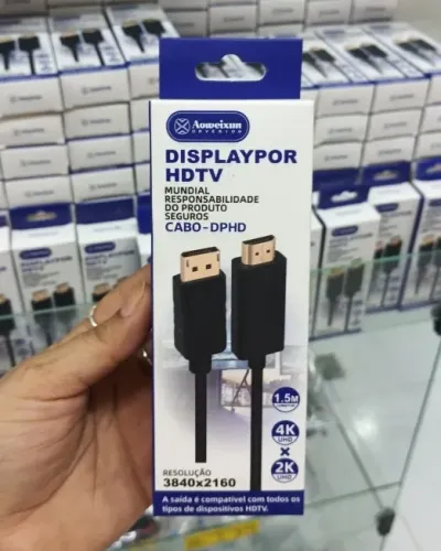 Cabo adaptador Displayport x HDMI 4K 1,5mt