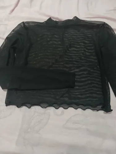 Blusa tule transparente 
