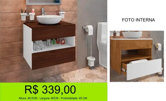 ARMARIO PARA BANHEIRO= COMPRE HOJE E RECEBA EM ATE 72H