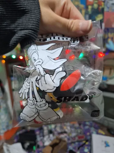 Boneco Shadow the Hedgehog Coleção Burger King Sonic the Hedgehog 