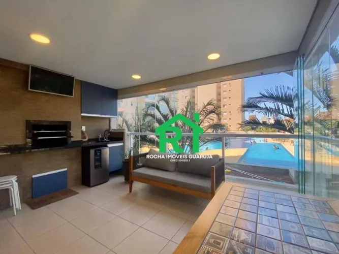 Apartamento varanda gourmet, 2 Quartos (1 suíte), 2 vagas, lazer Completo , Enseada, Guaru