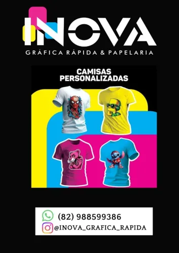 Camisas personalizadas, fardamentos e personalizados em geral