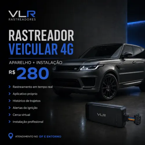 MONITORAMENTO VEICULAR GPS 4G | R$ 280 INSTALADO