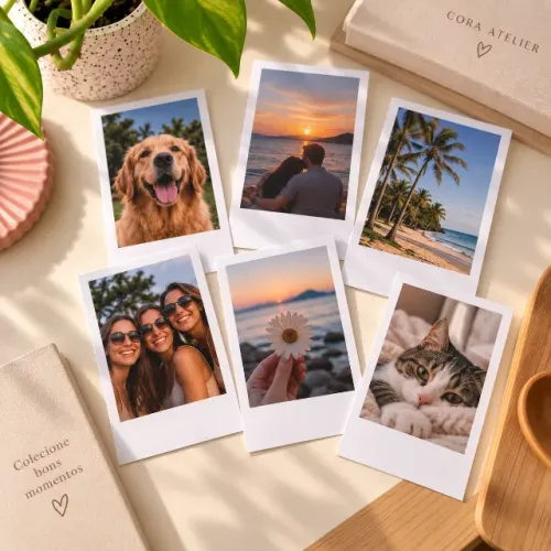 Fotos Polaroid Personalizadas | Mini, Clássica e Grande