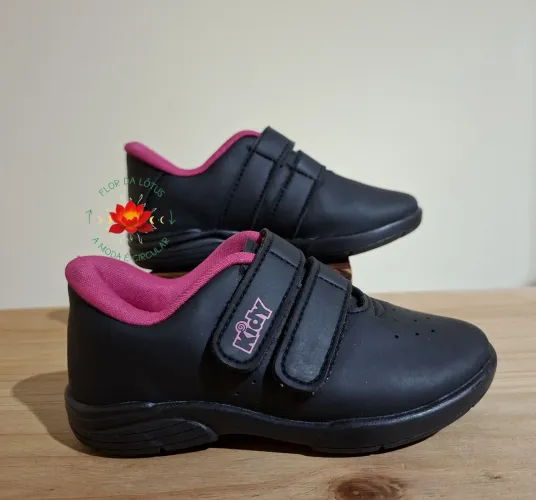 Tênis Preto e Pink Infantil Kidy Tam.25 (NOVO)