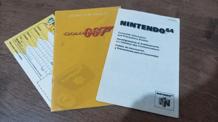 Panfletos Nintendo 64 Goldeneye Sega