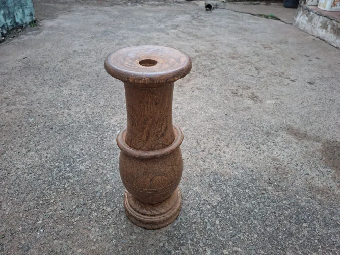 VASO DE MADEIRA ANGELIM PEDRA 