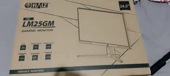 Monitor Gamer Haiz 25'' 144hz 0.5ms HDR10 Resolução FHD Painel IPS(Lacrado na caixa)